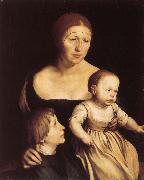 Hans Holbein Konstnarens with wife Katherine and Philipp USA oil painting artist